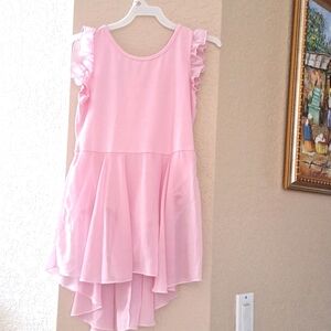 A ballet leotard with Built in sheer skirt